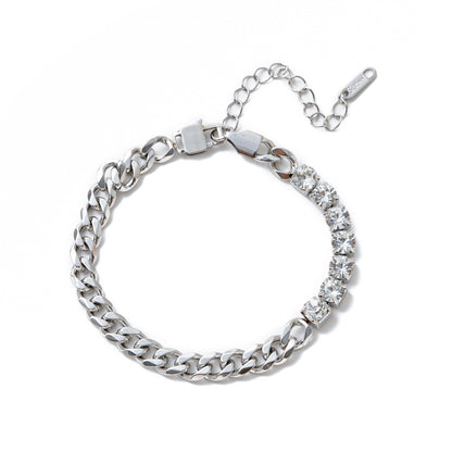 Electroplating Gold Hip-hop Titanium Steel Bracelet Necklace Color Protection