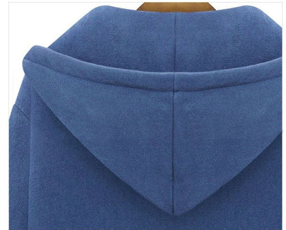 Hooded Long-sleeved Winter Sweater Women's Jacket In A Long Thick Shirt