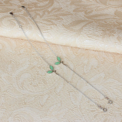 S925 Sterling Silver Leaf Bracelet