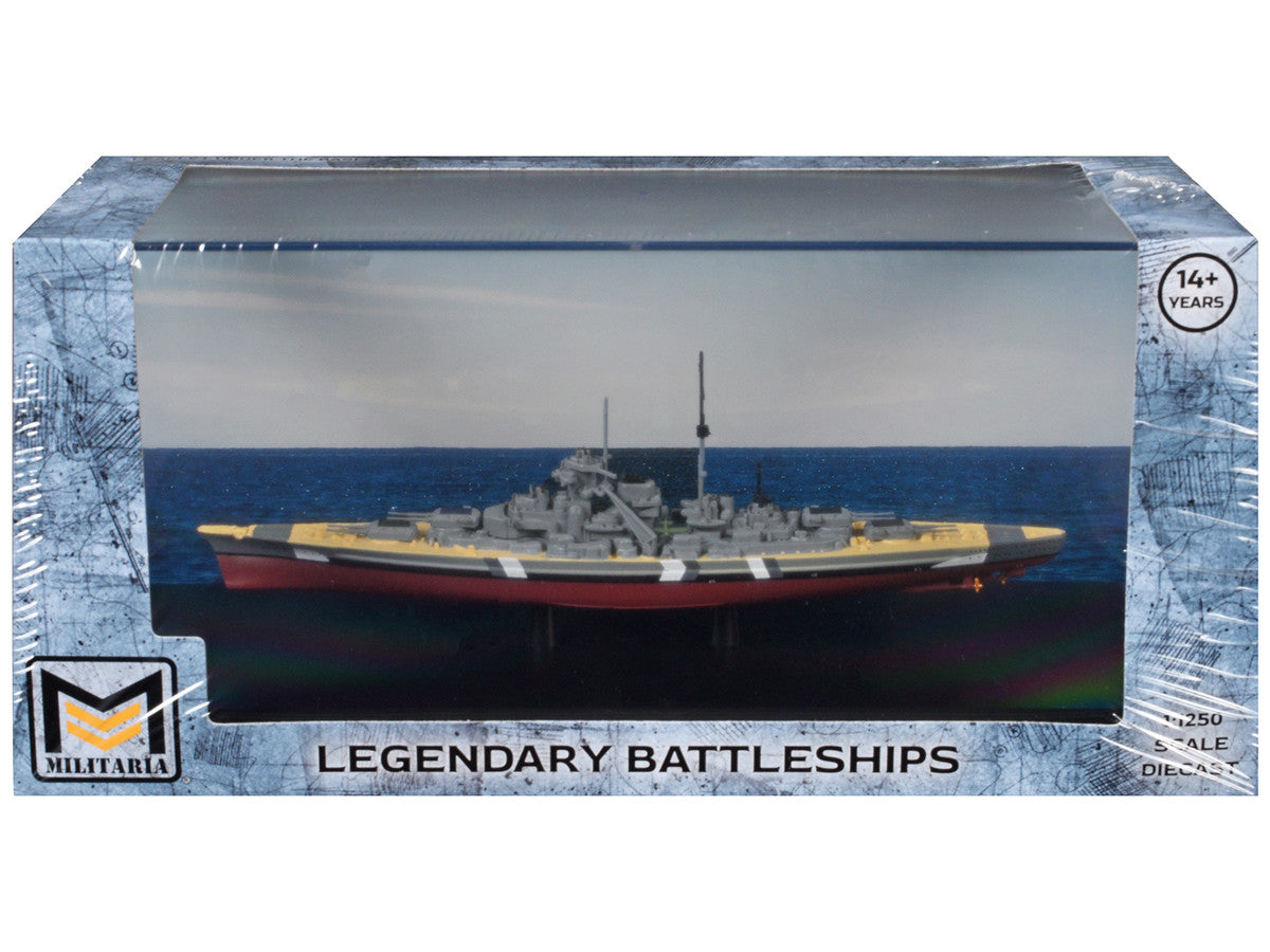 Bismarck Battleship "German Navy" (1941) "Legendary Battleships" Series 1/1250 Diecast Model by Militaria Die Cast