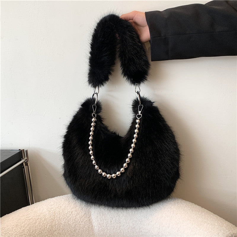 Furry Crossbody Bag For Women