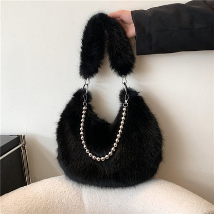 Furry Crossbody Bag For Women