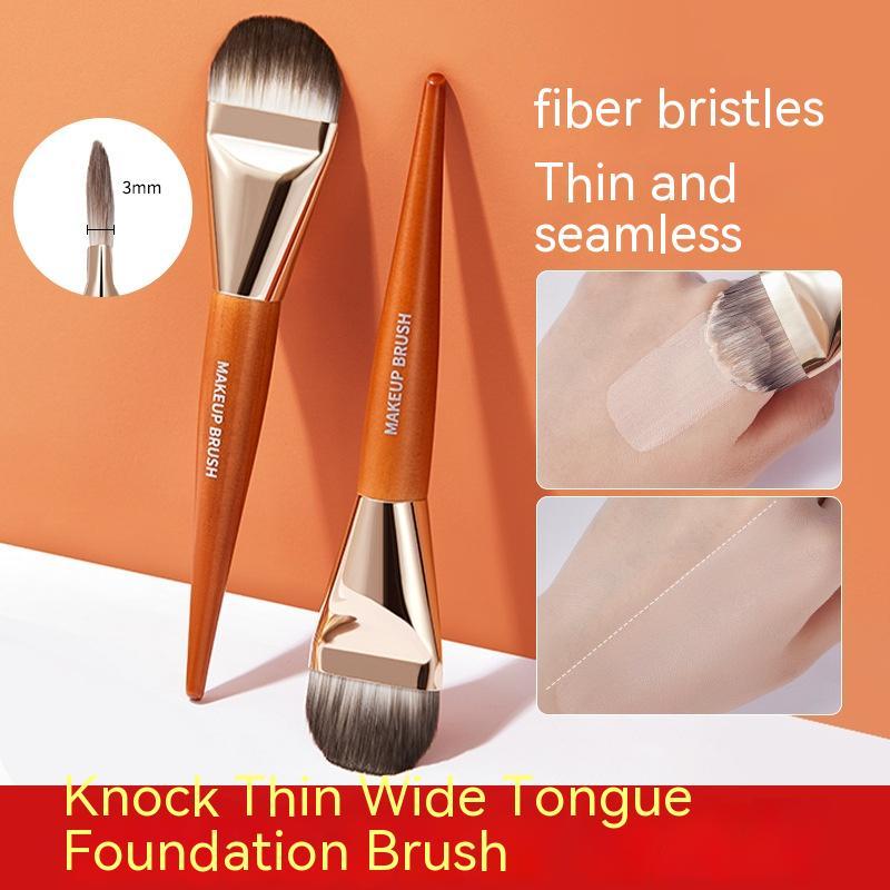 Lightweight Seamless Flat Head Base Makeup Facial Care Brush