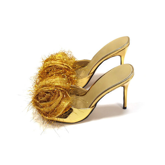 One-Foot Super High-Heeled Banquet Shoes