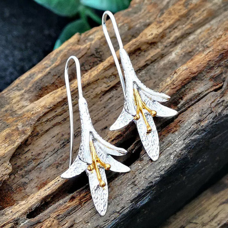 Lily Plated S925 Silver Color Earrings