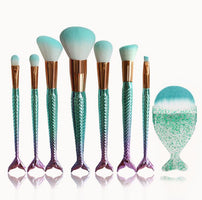 Mermaid Gradient Makeup Brush Set