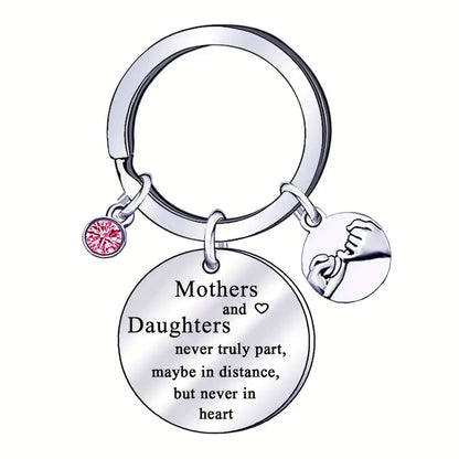 Stainless Steel Keyring Gift for Mother and Daughter