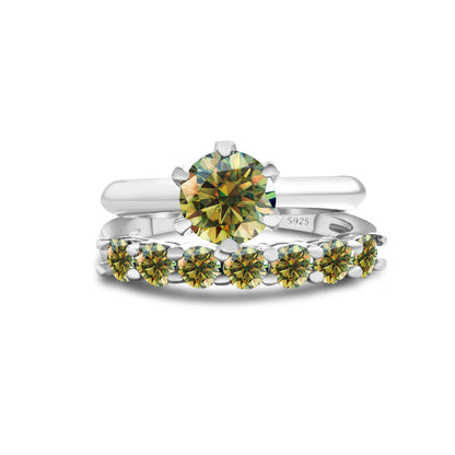 S925 Sterling Silver Moissanite Suit