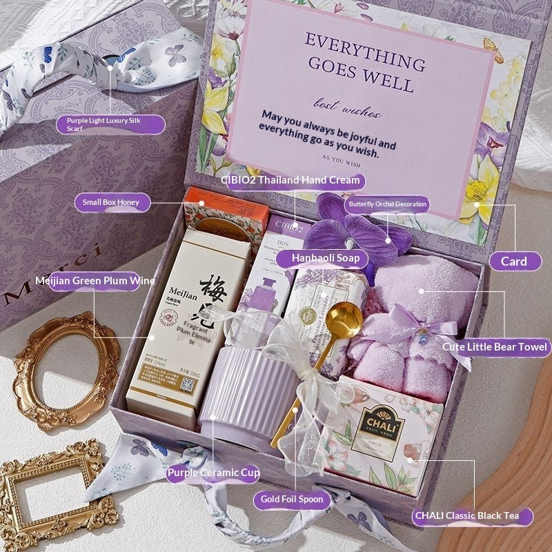 International Women's Day Gift Goddess Bridesmaid Wedding High-end Practical Birthday Gift Box Wedding Guest Gift