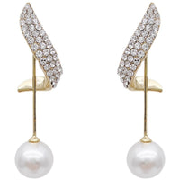 New Trendy High-end Earrings Retro Light Luxury Simple Earrings
