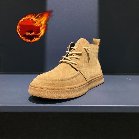 Trendy Casual High-Top Thick Sole Shoes