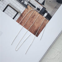 S925 pure silver chain earrings