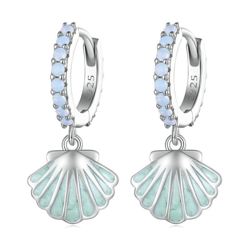 Shell Nano S925 Silver Earrings