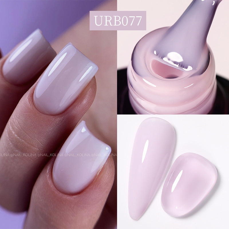 Reinforced Long-lasting No-file Base Coat With Shimmering Glitter Gel Polish