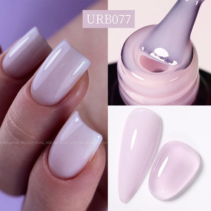 Reinforced Long-lasting No-file Base Coat With Shimmering Glitter Gel Polish