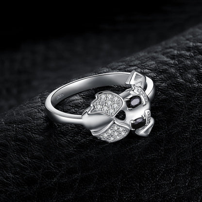 S925 silver cute puppy ring