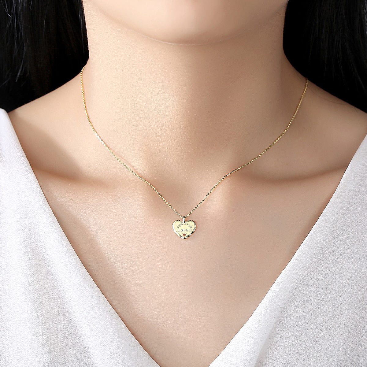 Heart Necklace Design S925 Silver