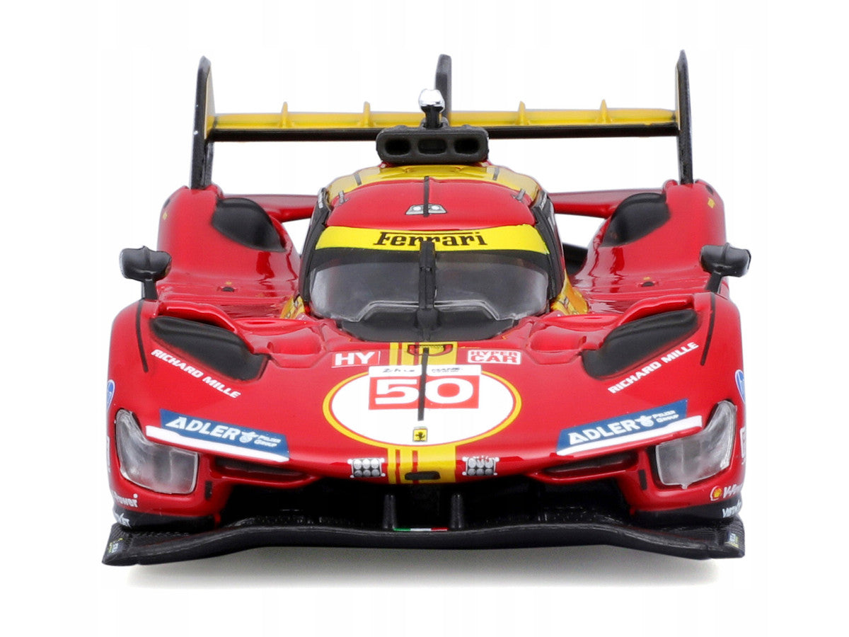 Ferrari 499P #50 Antonio Fuoco - Miguel Molina - Nicklas Nielsen "Ferrari AF Corse" Winner "24 Hours of Le Mans" (2024) "Racing" Series 1/43 Diecast Model Car by Bburago