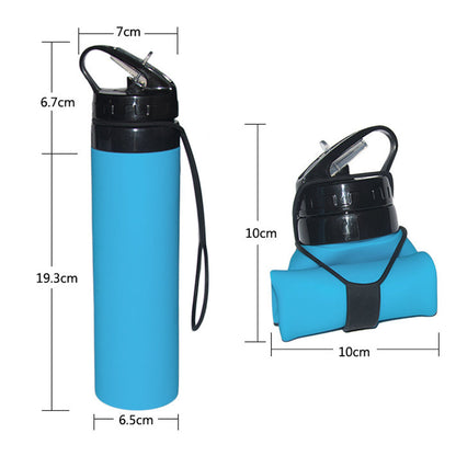 Silicone Sports Water Bottle for Outdoor Activities