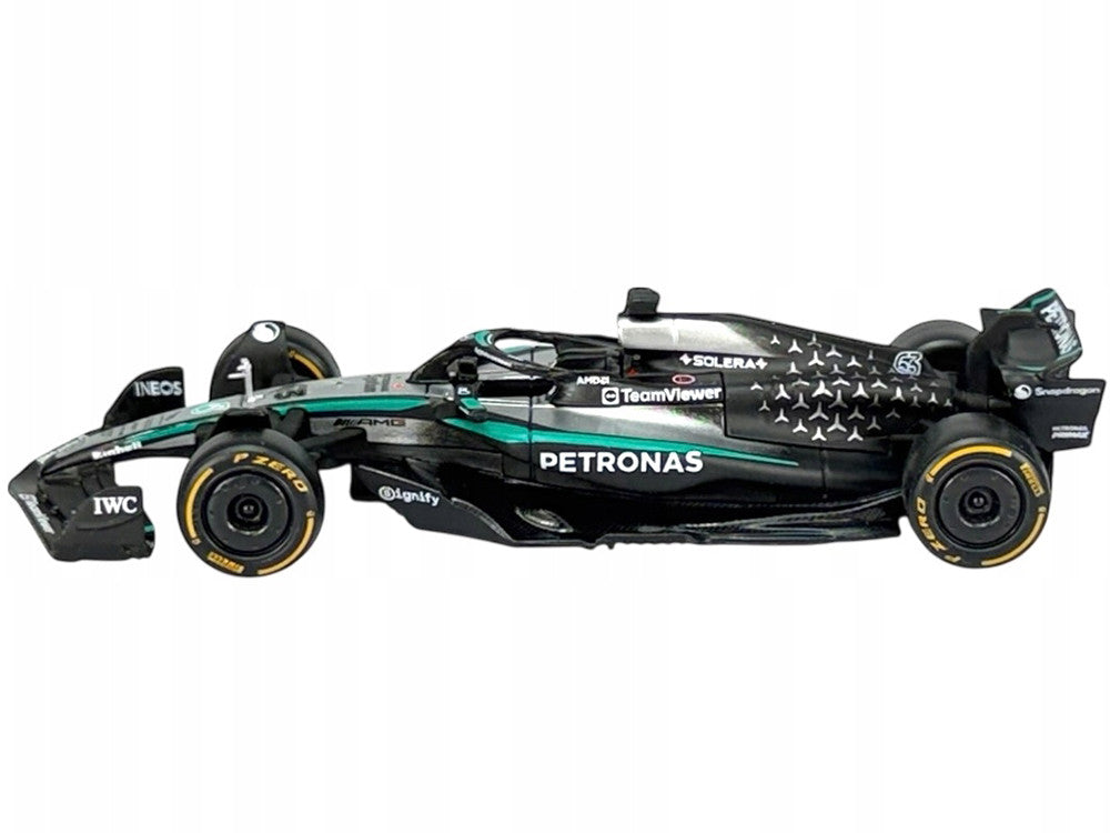Mercedes-AMG F1 W16 E Performance #63 George Russell "Petronas" Formula One F1 World Championship (2025) "Race" Series 1/43 Diecast Model Car by Bburago