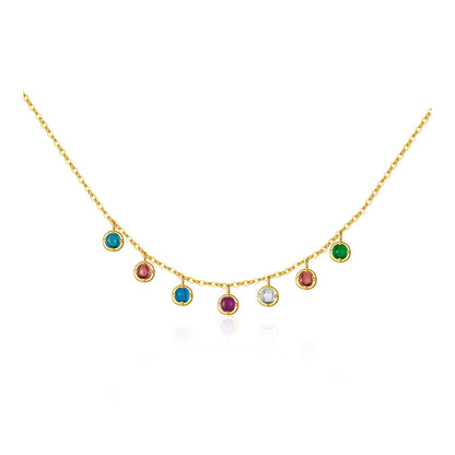 S925 Sterling Silver Necklace Women's Diamond