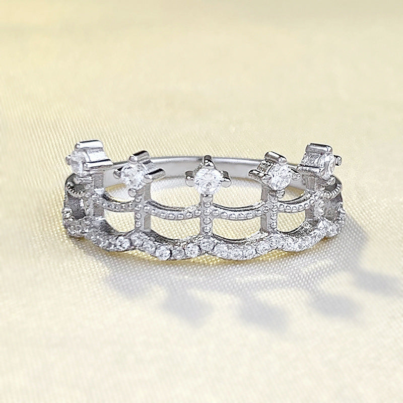 S925 Silver Lace Skirt Ring