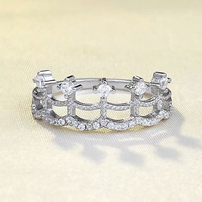 S925 Silver Lace Skirt Ring