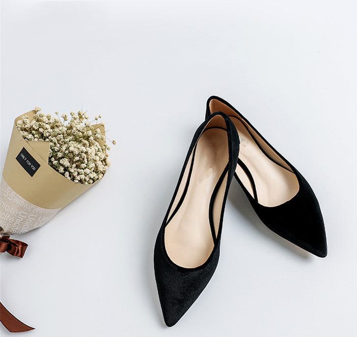 Comfortable Pointed-toe Shallow Mouth Single Shoes Women