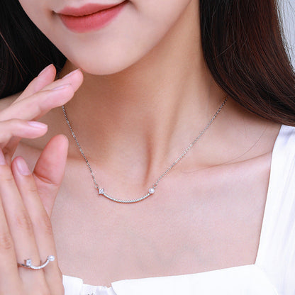 S925 Sterling Silver Pearl Double Necklace