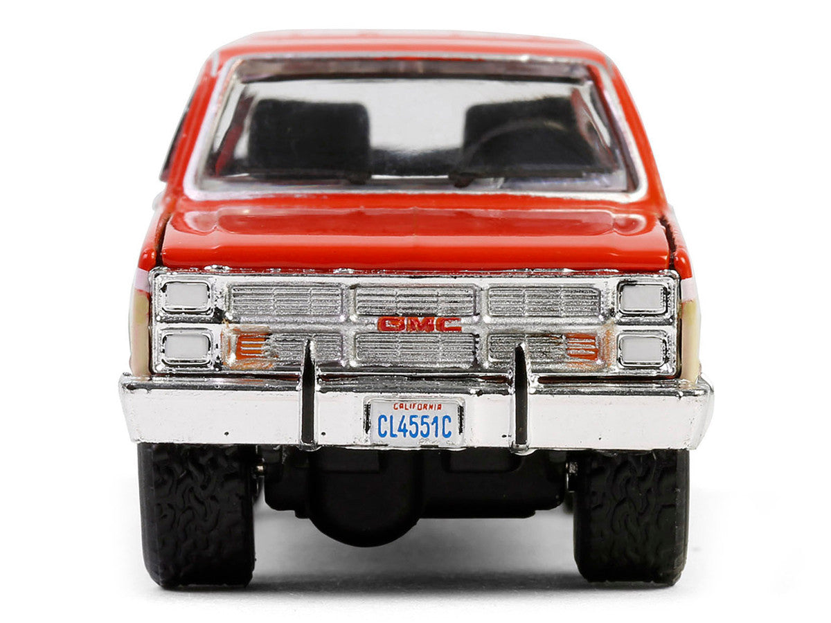 1988 GMC Suburban Sierra Classic C10 "Chevron" Orange and Beige with White Stripes "Chevron Special Edition" Series 1 1/64 Diecast Model Car by Greenlight