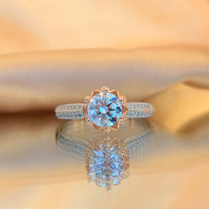 S925 Sterling Silver Moissanite Ring