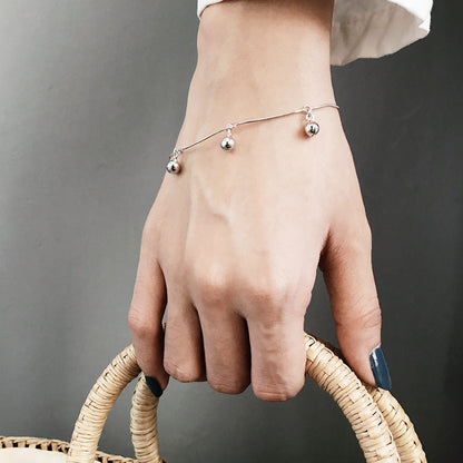 S925 Sterling Silver Beads Bracelet