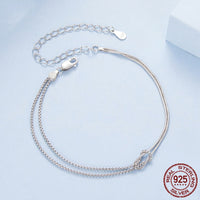 S925 Sterling Silver Shuttle Bracelet