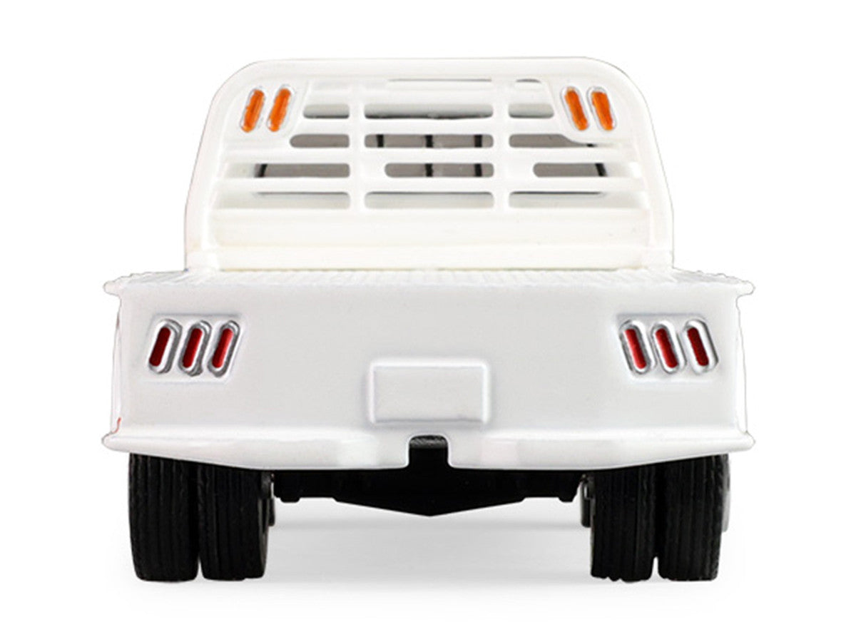 1981 Dodge Ram W350 Power Ram Dually Flatbed Truck "Goodyear" White with Blue Sides "Dually Drivers" Series 17 1/64 Diecast Model Car by Greenlight