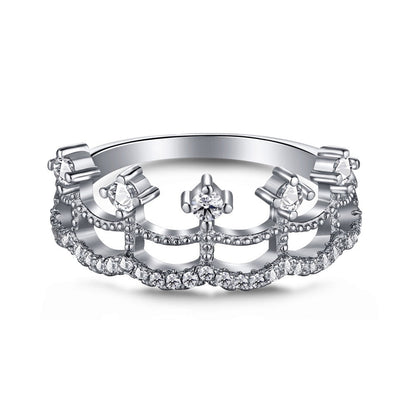 S925 Silver Lace Skirt Ring