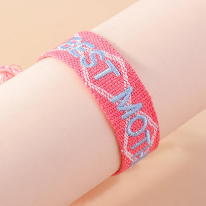 Mother's Day Woven Bracelet Commemorative Gift Strap