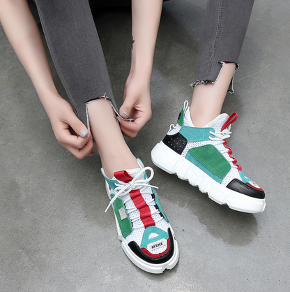 Breathable Mesh Ulzzang Dad Sneakers (Flat Shoes)