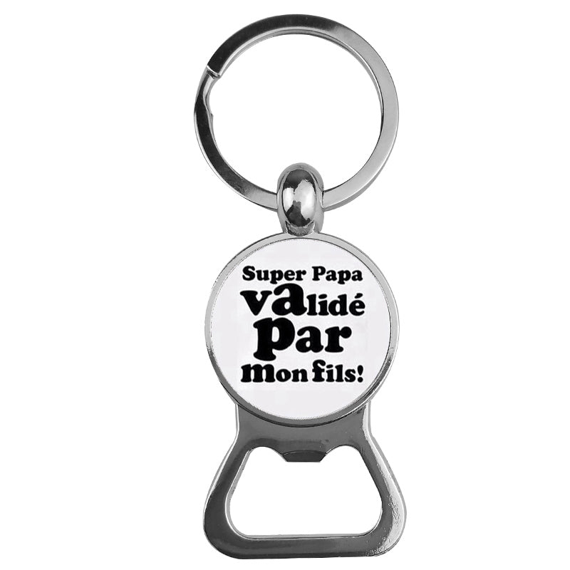 Ornaments Time Gemstone Bottle Opener Keychain