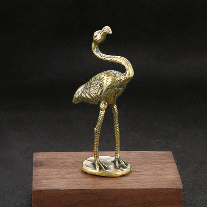 New Brass Flamingo Ornament Decorative Crafts
