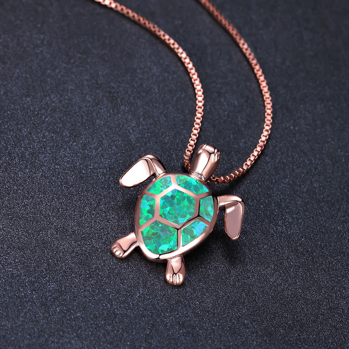 Fashion Turtle Simple Necklace Stud Earrings Set