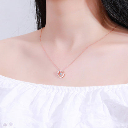 S925 sterling silver starry necklace