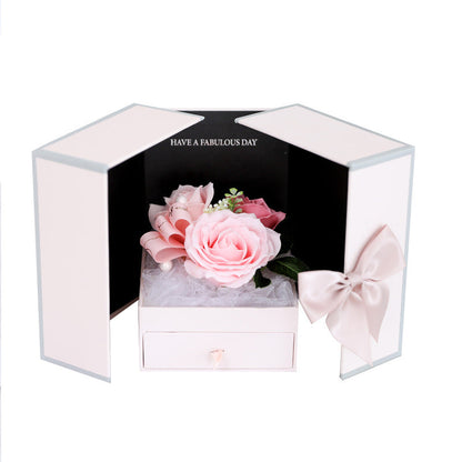 Creative Rose Jewelry Gift Box For Christmas And Valentine's Day