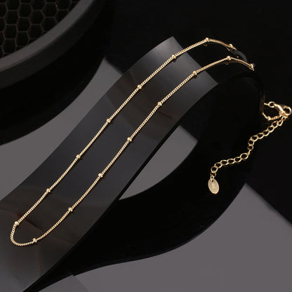 S925 Sterling Silver Necklace 14K Gold