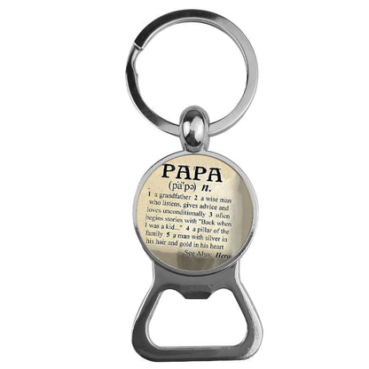 Ornaments Time Gemstone Bottle Opener Keychain
