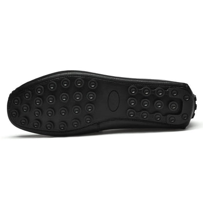 Summer New Leather Shoes Cowhide Gommino Increased 6CM Leisure