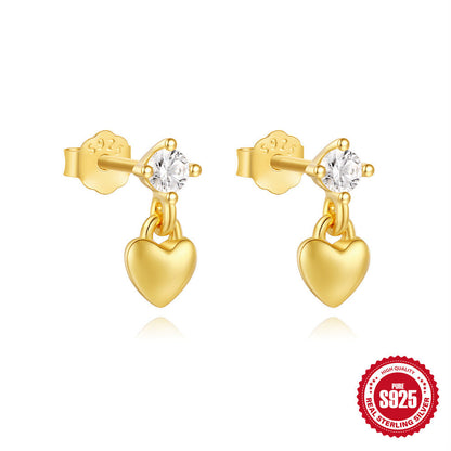 Daily S925 Sterling Silver Stud Earrings