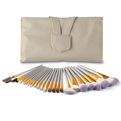 24-Piece Persian Champagne Makeup Brush Set