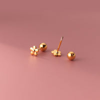S925 Sterling Silver Flower Thread Earrings