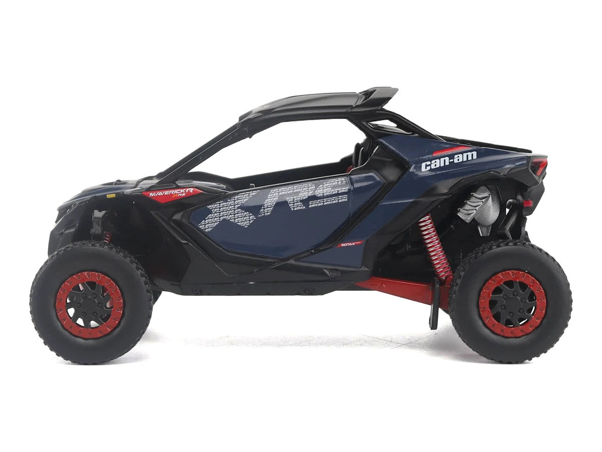 Can-Am Maverick R X RS with Smart-Shox Dark Blue and Red 1/32 Diecast Model by BRP Models