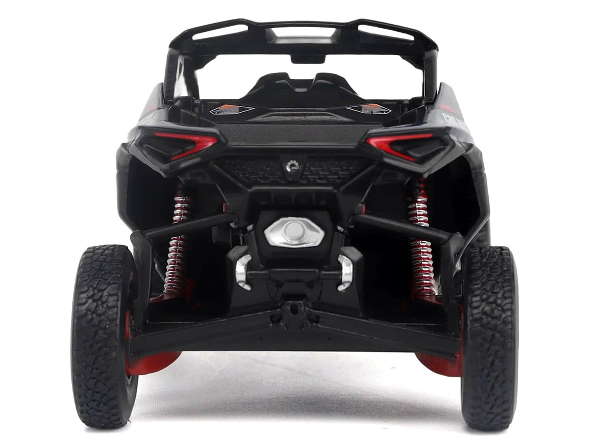 Can-Am Maverick R X RS with Smart-Shox Dark Blue and Red 1/32 Diecast Model by BRP Models